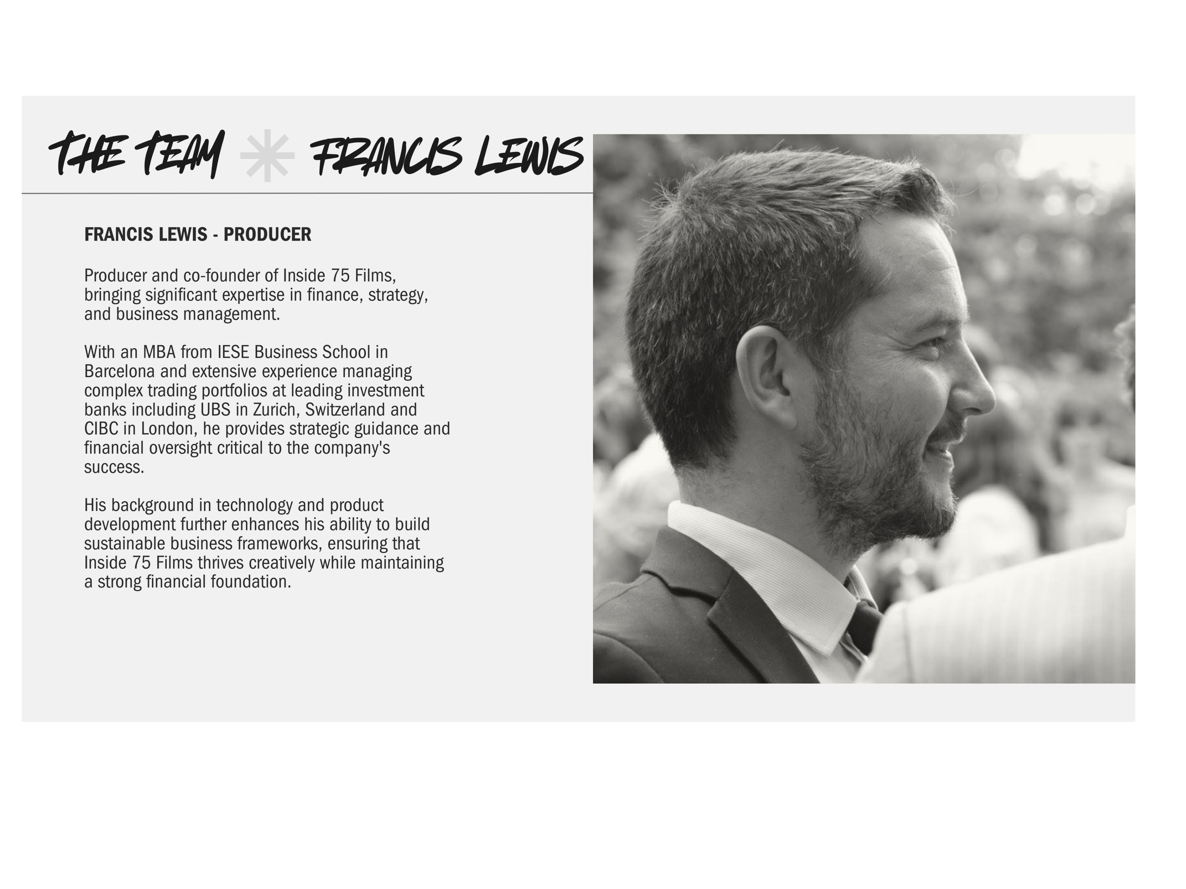 Francis - Team Member